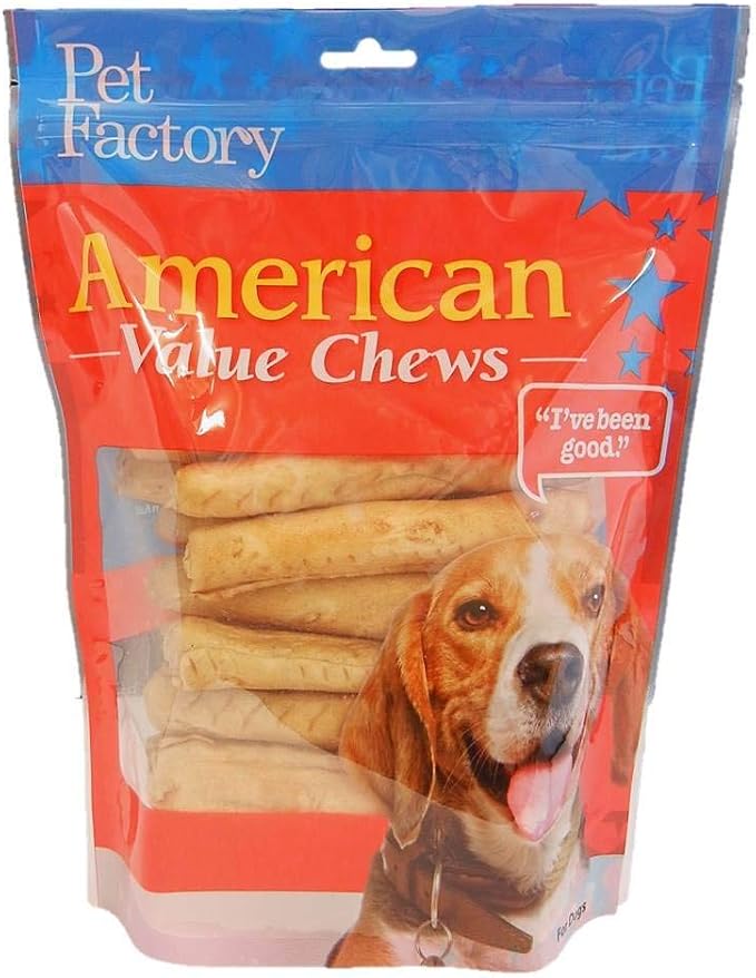 American Beefhide 5" Chip Rolls Dog Chew Treats - Chicken Flavor, 16 Count/1 Pack