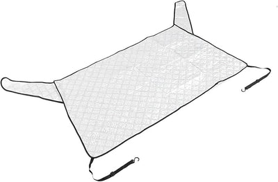 Car Rear Windshield Cover, Magnetic Auto Rear Window Snow Ice Protector 2 Layers All Weather Frost Dust Light Block, with 5 Powerful Magnets, for Most Car
