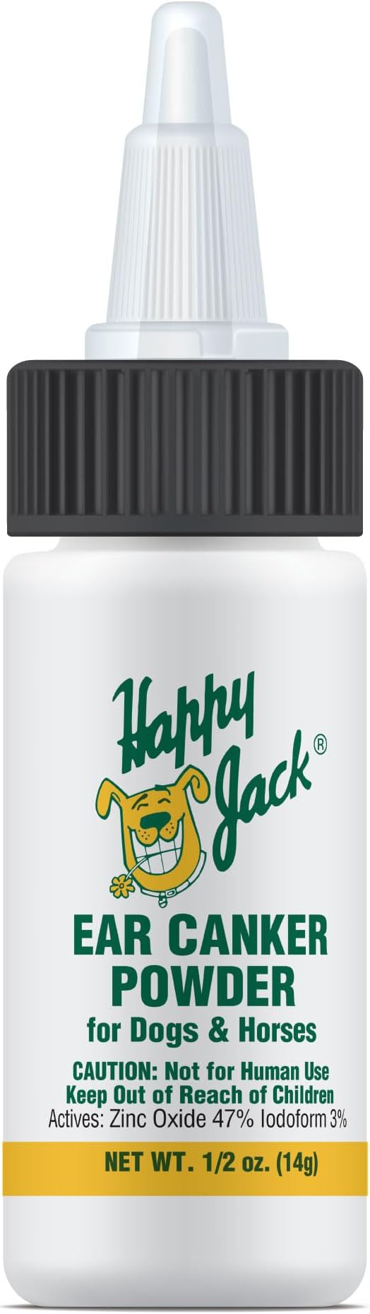 Ear Canker Powder (0.5 oz) Dog Ear Powder for Infections, Made in USA, Helps Allergies, Polyps, Overproduction of Wax