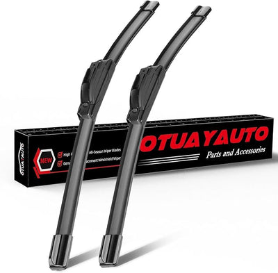 OTUAYAUTO 22"+22" Windshield Wiper Blades - Replacement for Chevy Silverado 1500 2500HD 3500HD 2019-2024, GMC Sierra 1500 2500HD 3500HD 19-24 J/U Hook Front Window Wiper Blades (Pack of 2)