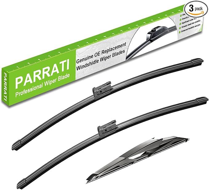 PARRATI® Windshield Wiper Blades for Subaru Outback 2020-2024, 3 Pack | 26/18 Inch Front +16 Inch Rear, OEM Replacement, Ultra Quiet, No Streaks All Weather Wiping