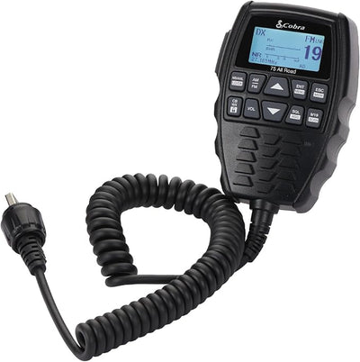 Cobra 75 All Road CB Radio Wireless Microphone with Bluetooth Connectivity - AM/FM, Waterproof, Pack of 1