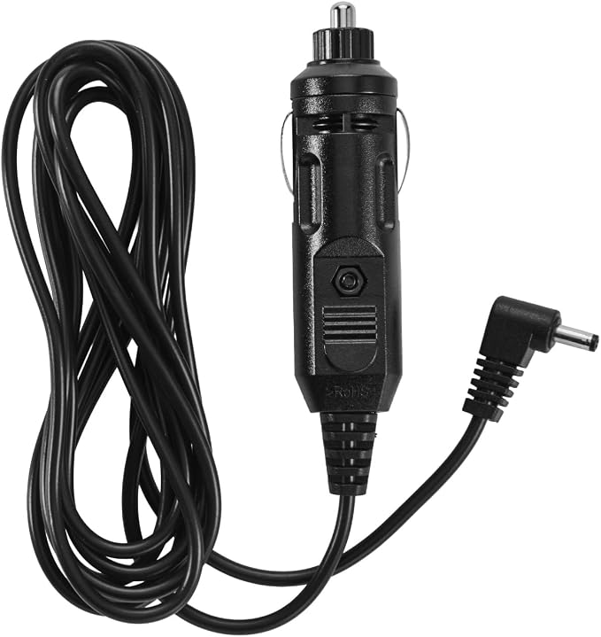 Cobra 12-Volt Straight Power Cord for Powering Radar Detector, 6ft Long, Compatible with Cobra Models