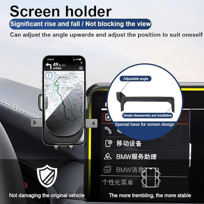 Car Phone Holder for Toyota Venza 2021-2024 12.3-inch Screen Accessories | Not Fit 8-in Screen [Auto Lock Hands Free Cell Phone Mount Car fits for iPhone & All Smartphones]