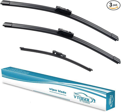 OEM Windshield Wiper Blades Replacement for Land Rover Discovery5 L462 2017 2018 2019 2020 2021 2022 2023 2024 2025, All Weather Original Factory Quality Front & Rear Wiper Set 24"+20"+13" (Pack of 3)