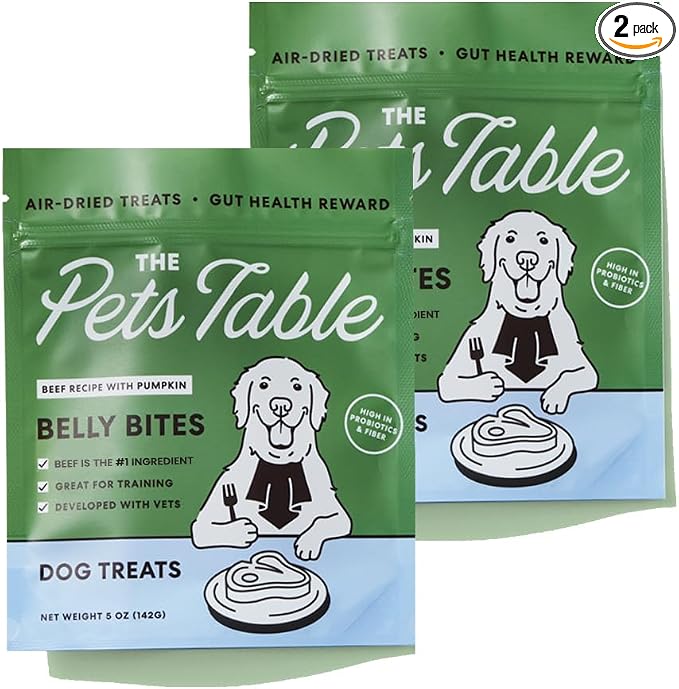 The Pets Table Beef Limited Ingredient Diet Air-Dried Dog Treats, 5-oz Bag (Pack of 2)