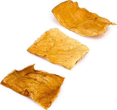 ValueBull USA Rawhide Chips, Chicken Infused, 400 Count Bulk Pack - Natural & Safe, USA Beef Hide, Long Lasting, Chemical Free, No Artificial Flavors