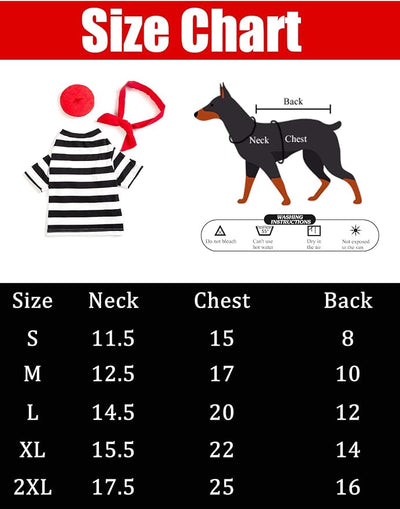 Artist Dog Costume with Funny Hat Painter Pet Clothes for Small Dog Shirts Puppy Summer T-Shirt (M) Black