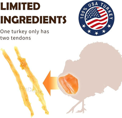 iPaw Turkey Tendon for Dogs(Ring Small & Strip Large)