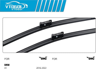 OEM Windshield Wiper Blades Replacement for BMW X1 2016 2017 2018 2019 2020 2021 2022, All Weather Original Factory Quality Front & Rear Wipers Set 26"+16"+14" (Pack of 3)