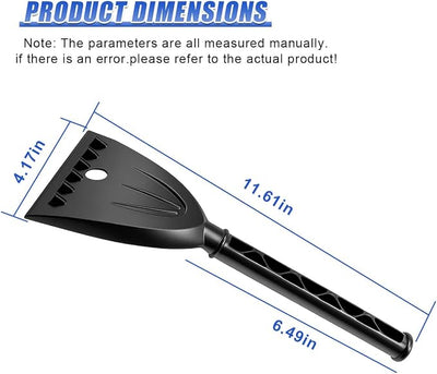 Ice Scrapers for Car Windshield with Glove, Multifunctional Winter Snow Cleaning Tool with Ergonomic Handle, Anti-Scratch Window Frost Removal Tool for Cars, Trucks, SUVs (1Set)