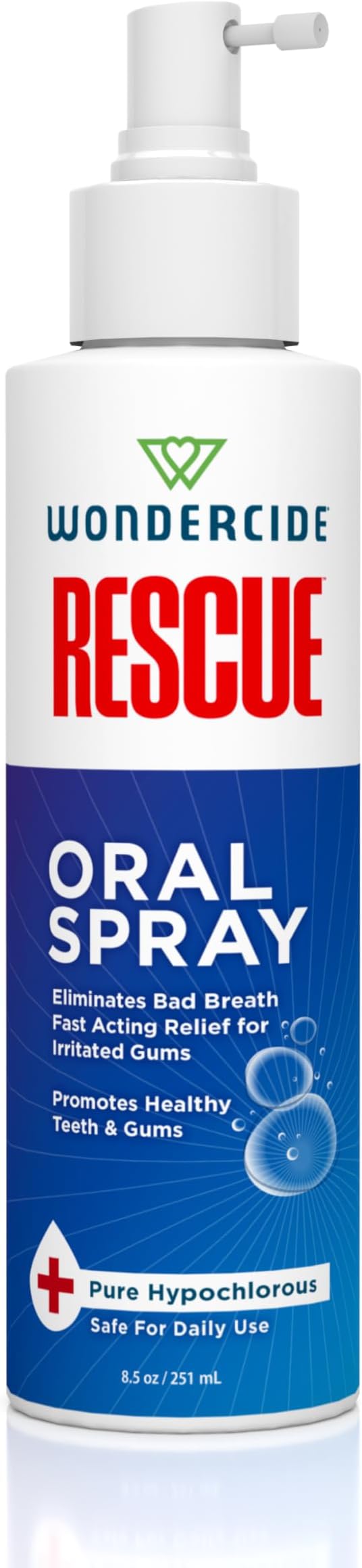 Rescue - Oral Spray for Dogs and Cats – Freshens Breath, Soothes Gums, Alcohol Free Daily Dental Care with Pure Hypochlorous – 8.5 oz