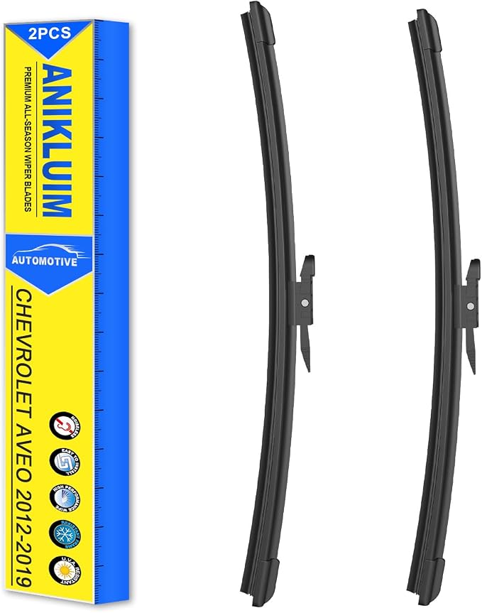 ANIKLUIM® Windshield Wiper Blades for Chevy Aveo Sonic 2012-2019（2 PACK) | 26'' + 15'' Wipers,Quiet Streak-Free Wiping, Clear Safe View in Rain or Snow, Durable Coated Rubber, Easy Installation