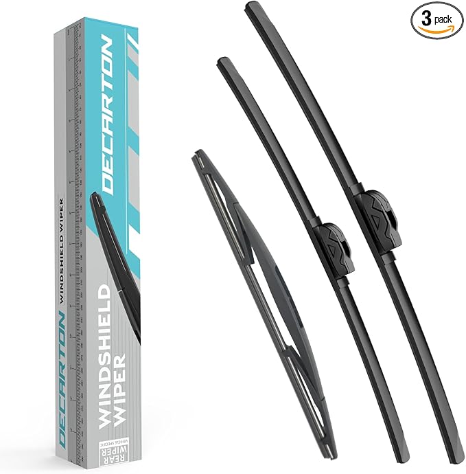 Windshield Front and Rear Wiper for GMC Yukon 2008-2014 | Replacement Original Equipment Blade Set - (Pack of 3)
