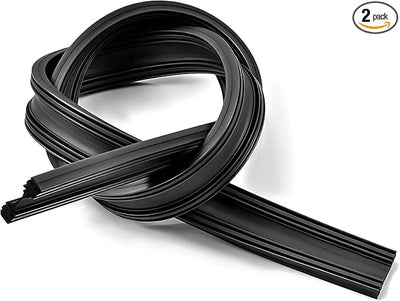 2 PCS Wiper Blade Refills, 28 Inch Adjustable Boneless Insert Windshield Strips, Frameless Rubber Strip Replacement for Most Vehicles Windshield Wiper Blades, Car Accessories