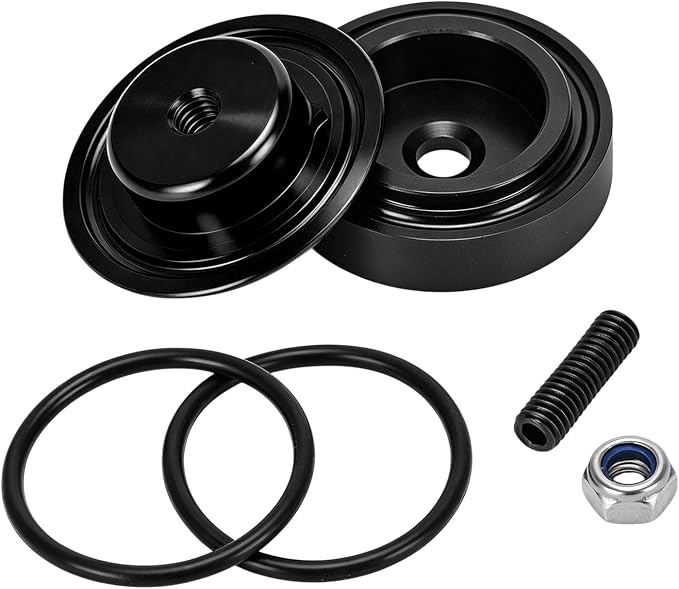 Car Wiper Plug, Waterproof Auto Rear Windshield Wiper Delete Cover Kit with O-Ring, Aluminum Alloy Block-Off Grommet Cap Replacement for Cars SUVs Trucks, Car Accessories (Black)