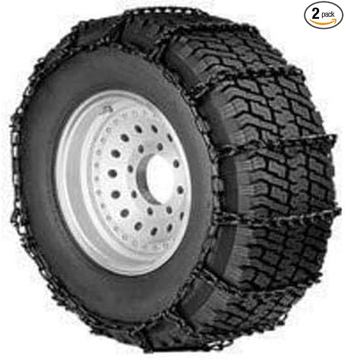 SCC QG2809 Quik Grip V-Bar Light Truck LRS Tire Traction Chain - Set of 2