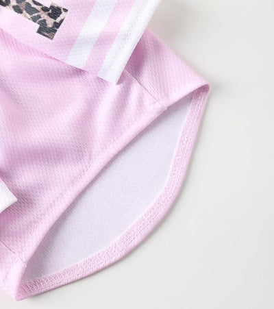 Pet Dog Jersey, Summer Cooling Mesh Fabric, Soccer Sportswear, Lightweight Football Casual Clothes for Small Dogs, Pink, Medium