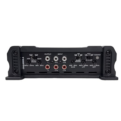 Orion Cobalt Series CBA2000.4 High Efficiency 4-Channel Class A/B Amplifier for Car Audio Stereo - 2000W Max, 300W RMS, 2/4 Ohm Stable, Adjustable Low/High Pass, Bass Boost, MOSFET Power Supply