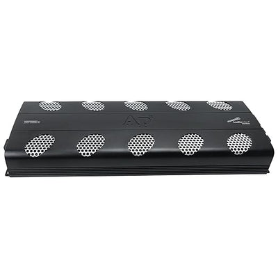 Audiopipe 12000 Watts Full Range Class D Mosfet Amplifier (APHF-12000D-H1), 4-Point Protection System, 1 Ohm, BTL Mode, Remote Bass Control Knob