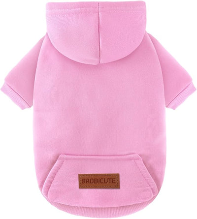 1 Pack Dog Hoodie Warm Hood Dog Sweater Cold Weather Small Dogs Sweatshirt Comfort Pet Clothes for Small Medium Dogs with Pockets Cats Chihuahua Clothes for Male Female Girl Boy Sporty Daily Wear