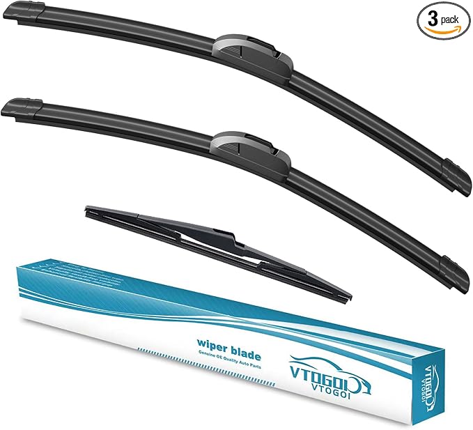 OEM Windshield Wiper Blades Replacement for Chevrolet Equinox 2022 2023-2025 GMC Terrain 2022-2025 Blazer 2024 2025,All Weather Original Factory Quality Front & Rear Wipers Set 24"+18"+12" (Pack of 3)