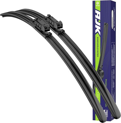 AJK Front Windshield Wipers for GMC Sierra 2007-2013 (22"+22") | All-Weather OEM Quality Automotive Replacement Wiper Blades for My Car – Driver and Passenger Side Windows