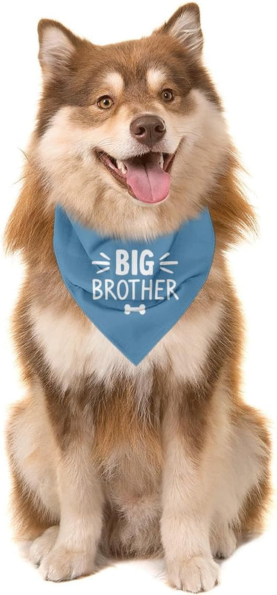 Big Brother Dog Bandana, Blue Pet Dog Scarf Accessories, Pregnancy Announcement Big Brother Baby Reveal, Pet Dogs Triangle Scarf, Dogs Bandana for Small Medium