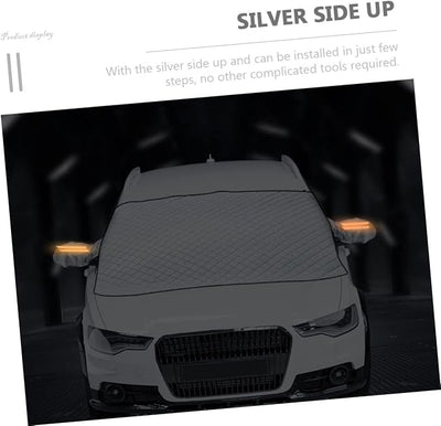 Car Snow Cover Snow Car Frost Car for Snow Hood Car Essentials Car Covers Sunscreen Car Windshield Sun Shade Car Shade Car Windscreen Car Snow Accessories Car Snow Shovel 5 Magnets