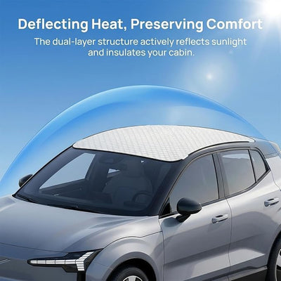 Car Sunroof Shade for Chevrolet Colorado GMC Canyon 2023 2024 2025, Magnetic Moonroof Cover UV Block Windshield Sunshield Mesh Top Reflective Canopy Protector
