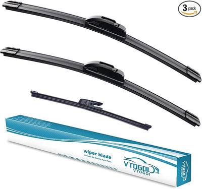 OEM Windshield Wiper Blades Replacement for Hyundai Veloster 2012 2013 2014 2015 2016 2017, All Weather Original Factory Quality Front & Rear Wipers Set 26"+18"+9" (Pack of 3)