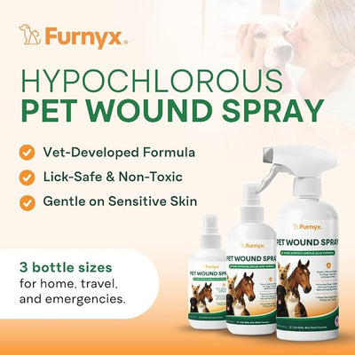 Sting-Free Wound & Skin Care Spray for Dogs, Cats & Pets | Vet-Grade Repair Mist for Cuts, Hot Spots, Rashes, Burns & Itch Relief | Non-Toxic, No Alcohol, Lick-Safe, No Residue (4 fl oz)