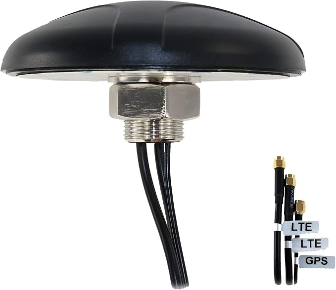 Proxicast 3-in-1 Professional Low-Profile MIMO LTE + GPS Screw Mount Combination Vehicle Antenna Compatible with Cradlepoint, Digi, Peplink and Other Modems/Routers (ANT-500-201)