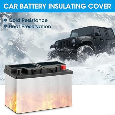 Thermal Insulation Blanket for Vehicle Batteries Requiring Constant Performance in Variable Weather (1 Pack)