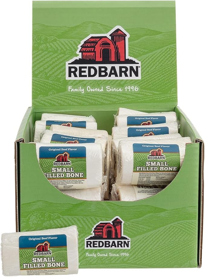 Pet Products Filled Dog Bones Peanut Butter, Cheese N' Bacon, Beef, Natural Long-Lasting Dental Treats; Suitable for Aggressive Chewers.