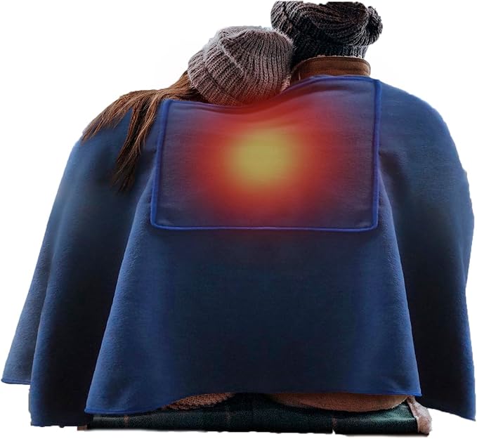 Cordless Heated Blanket Battery Operated Heated Shawl Wraps for Women Rechargeable Heating Pads Indoor/Outdoor, Gifts