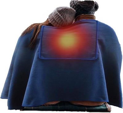 Heated Shawl Wraps for Women Rechargeable Portable Heated Blanket Soft Cordless USB Electric Heated Blanket Zipper