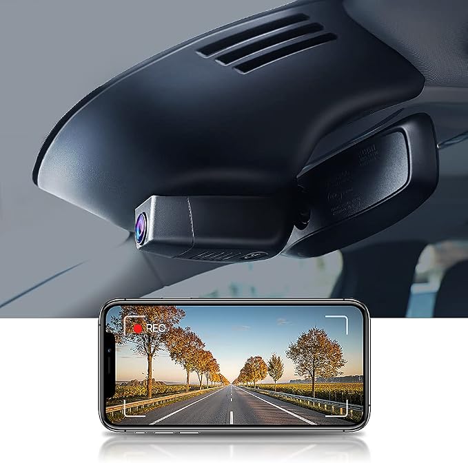 4K Dash Cam Suitable for Volvo XC90 2016-2022 T5 T6 T8 (Model A), Integrated OEM Style, UHD 2160P Video, Built-in WiF&APP, Loop Recording, G-Sensor, Easy to Install, 64GB Card