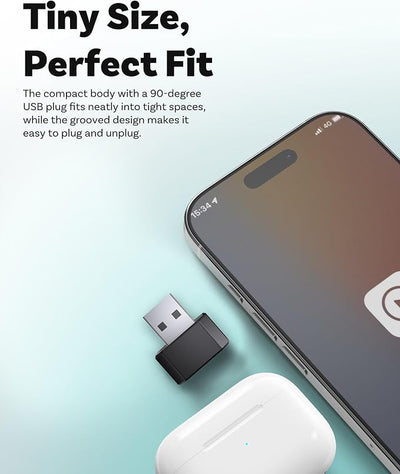 OTTOCAST Mini 3.0 Black 2-in-1 Wireless CarPlay & Android Auto Adapter – Plug & Play for iPhone/Android, Dual-Phone Memory, Dual-Band WiFi (2.4/5GHz), Auto-Reconnect (USB Type-C)