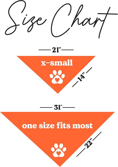 Custom Baseball Team Dog Bandana | 100% Cotton Adjustable Triangle | Made in USA | Personalized | Sports Fan | Game Day |Orange, One Size (1431)