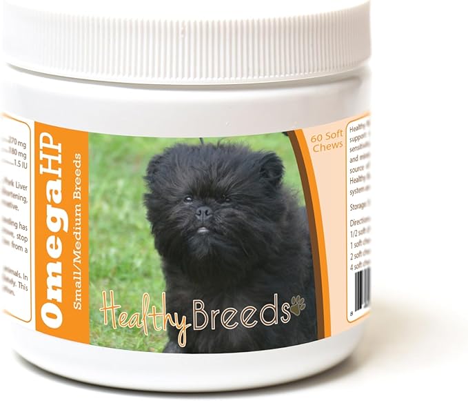 Affenpinscher Omega HP Fatty Acid Skin and Coat Support Soft Chews 60 Count