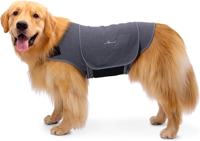 Paw Inspired Dog Anxiety Vest, Calming Thunder Jacket for Dogs, Soothing Compression Vest for Thunderstorms, Fireworks, Travel, Separation Anxiety (XL)