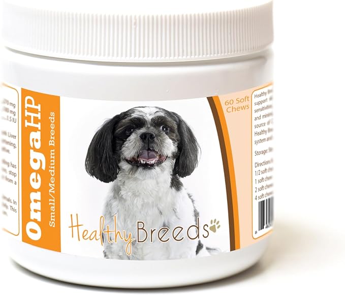 Shih-Poo Omega HP Fatty Acid Skin and Coat Support Soft Chews 60 Count