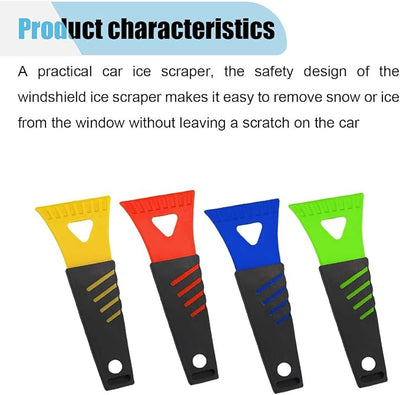 8PCS Ice Scraper for Car Windshield, No Scratch Plastic Ice Shovel Tools for Winter, Window Ice Snow Frost Removal Tool Accessories for Cars, Trucks, SUVs (8PCS)