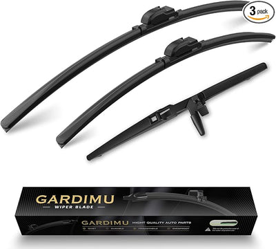 Front and Rear Windshield Wipers for Toyota 4Runner 2003-2009 | Quiet and Streak-Free Front and Back Wiper Blades Assembly All-Season OEM Automotive Replacement Accessories