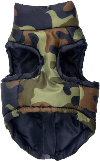 Winter Waterproof Windproof Vest Coat for Small Dogs - Warm Jacket for Cold Weather - Suitable for Teddy, Chihuahua, Yorkshire (Not for Large Dogs) - Camouflage M