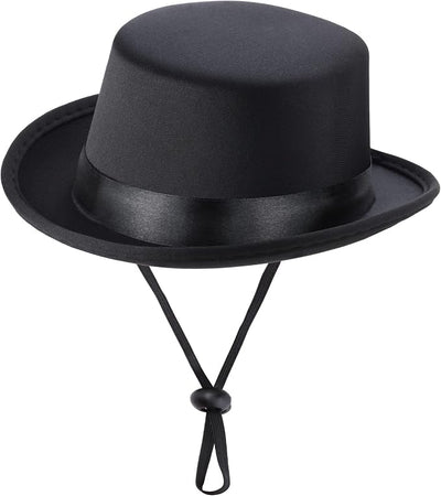 Yewong 2-Piece Pet Formal Accessories Set - Top Hat with Tuxedo Bandana Collar for Dog & Cat (Set-E)