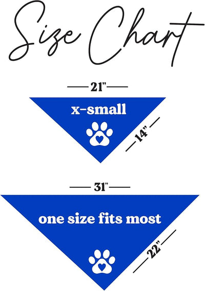 My First Easter Dog Bandana | 100% Cotton Adjustable Triangle | Made in USA | Easter Bunny | Egg Hunt| Funny Outfit Prop Photoshoot |Royal, X-Small (392)