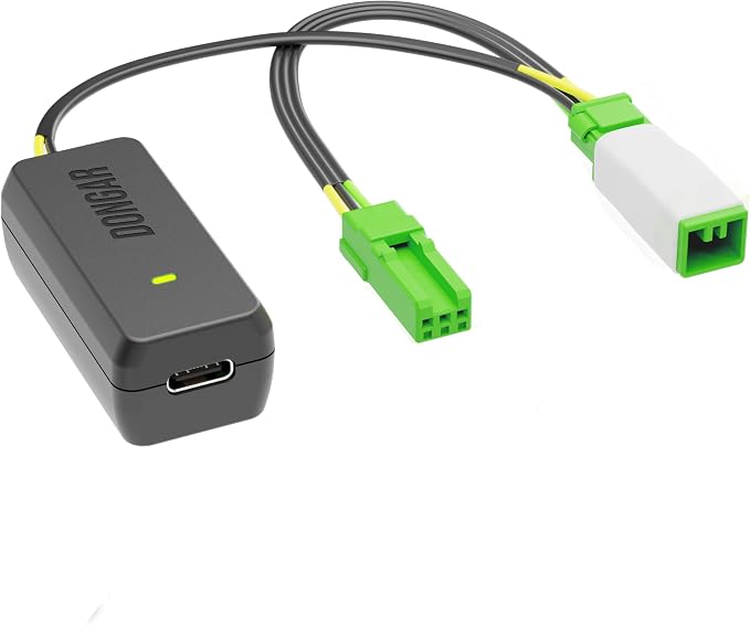 Dongar Classic - Dash cam Power Adapter (3-Pin Type V) for Volvo Vehicles. Compatible with Various Models. Built-in USB Power Source, Connects to Rearview Mirror, Easier & Quicker Than a hardwire kit
