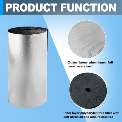 Battery Blanket Battery Insulation Kit 40"x7" Battery Wrap Heat Shield Extreme Temperature Protection in Cold Weather and Hot Summer for Car Truck RV 1PCS
